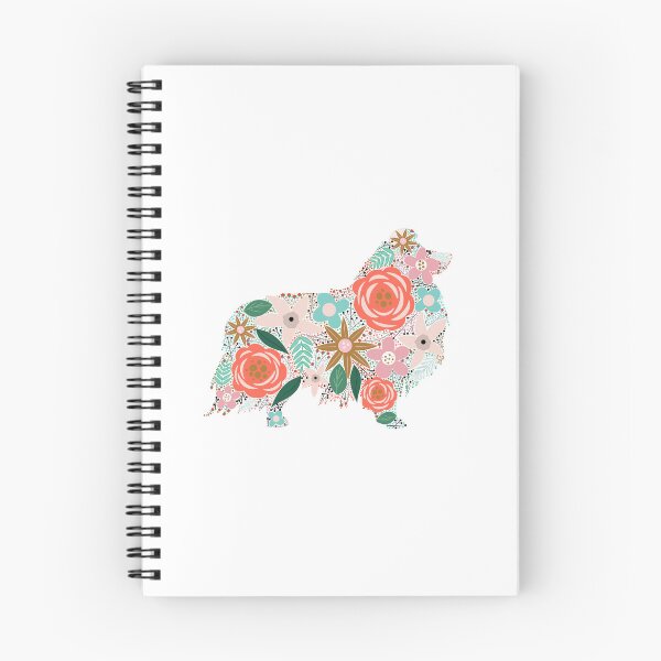 Item preview, Copy of Sheltie Floral Silhouette designed and sold by Nicolestes.