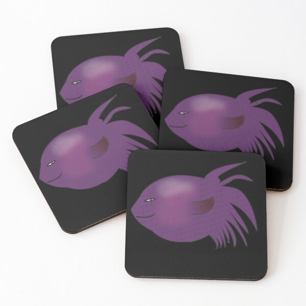 Item preview, "Crazy Fish" Purple Cartoon Character designed and sold by 69Designs-MP.