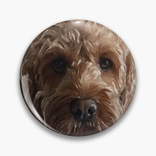 Artikelvorschau, Rotes Cockapoo / Gekritzel-Hundeporträt entworfen und verkauft von Happy Dog Doodles.