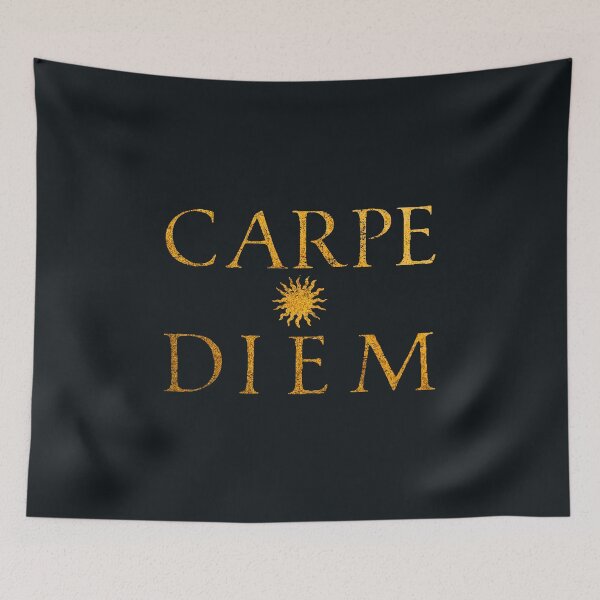 Item preview, Carpe Diem, Seize the Day, Latin Roman Horace Motto designed and sold by Careful Disorder.