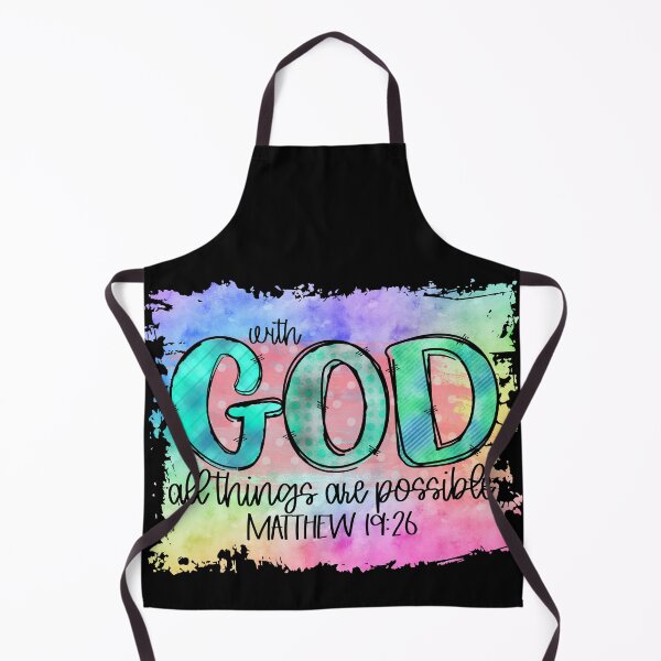 Item preview, Bible Verse, Matthew 19:26, With God All Things Are Possible designed and sold by PrintedKat.