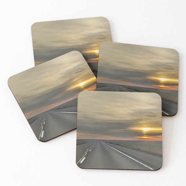 Item preview, Sunrise On The Highway in the Desert designed and sold by RoguePixel.