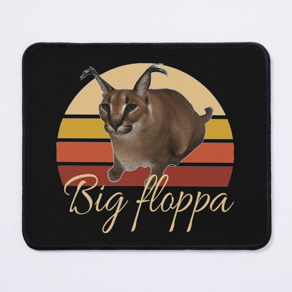 Big Floppa Meme Mouse Pad Custom Anti-slip Rubber Base Gamer