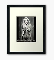 MARILYN MONROE: as The TATTOOED LADY Print Framed Print