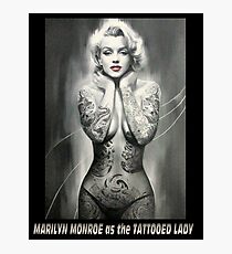 MARILYN MONROE: als TATTOOED LADY Print Fotodruck