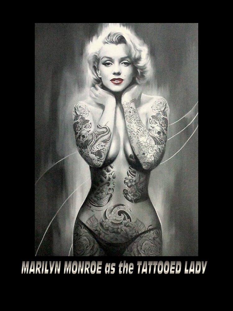 MARILYN MONROE: as The TATTOOED LADY Print by posterbobs