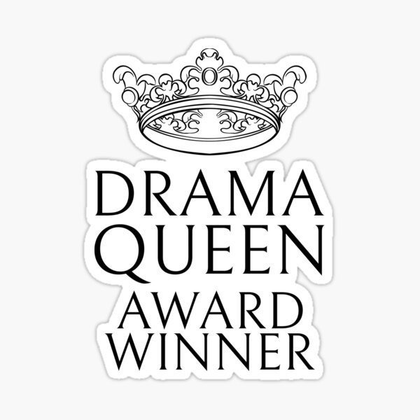 drama queen sparkly sticker 💕 – discodottie