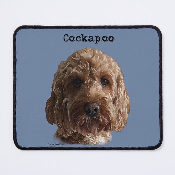 Artikelvorschau, Rotes Cockapoo / Gekritzel-Hundeporträt entworfen und verkauft von Happy Dog Doodles.