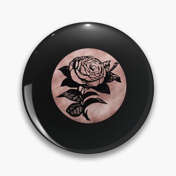 Artikelvorschau, Rose Gold Black Line Rose entworfen und verkauft von HappyLifeCreate.
