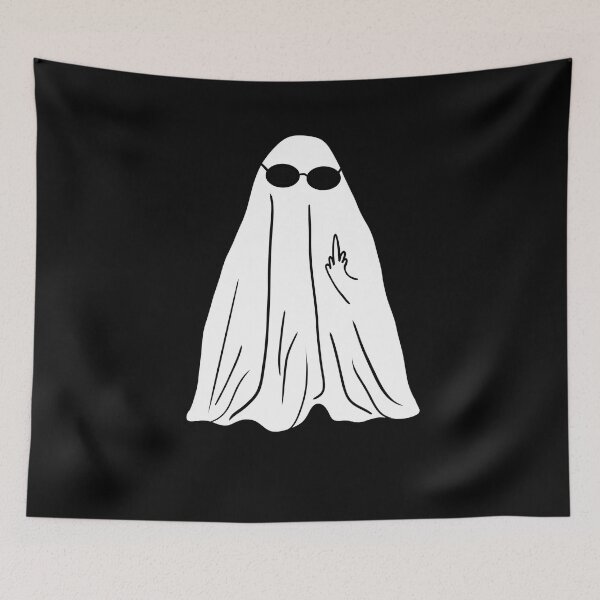 Item preview, Ghost middle finger  designed and sold by Mermaidssparkle.