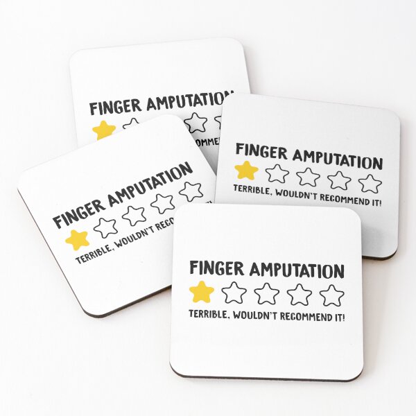 Item preview, Finger Amputation Terrible Wouldn't Recommend It! - Funny Finger Amputated designed and sold by T-shirt For You.