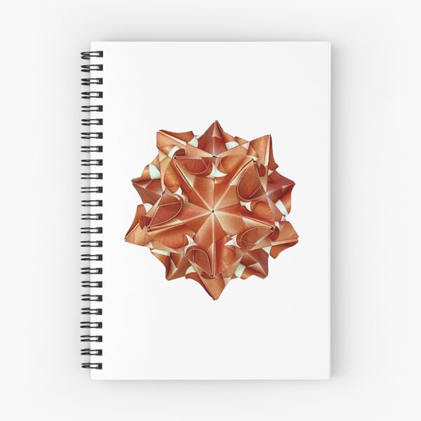 Item preview, Reddish origami star, kusudama designed and sold by Meo Design.