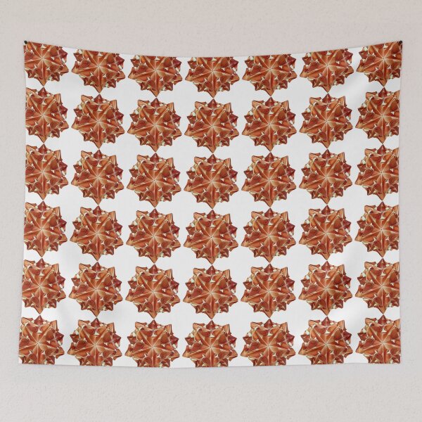 Item preview, Reddish origami star, kusudama designed and sold by Meo Design.