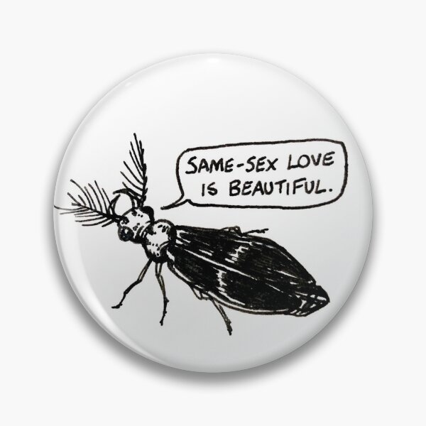 Item preview, Same-Sex Love IS Beautiful Beetle designed and sold by pillarsalt.