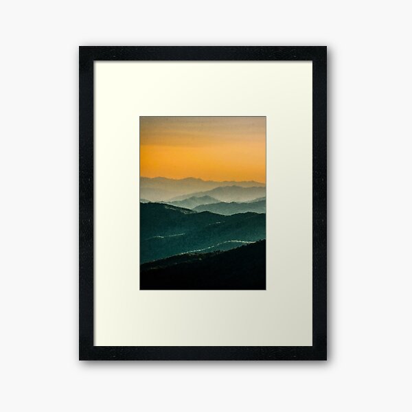 Item preview, Great Smoky Mountains National Park, Smoky Mountain Pastel Sunset, Smoky Mountains Tennessee Aesthetic, Great Smoky Mountains National Park Landscape designed and sold by Trendymotion.