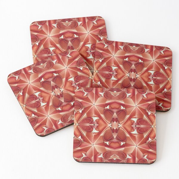 Item preview, Red origami stars pattern designed and sold by Meo Design.