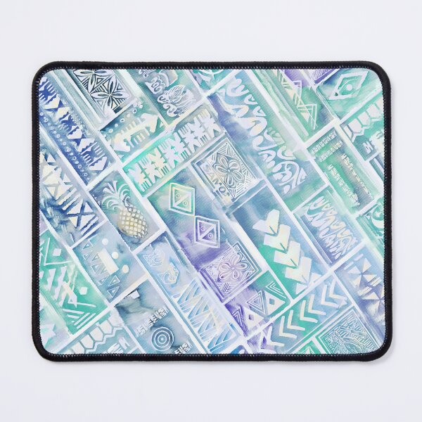 Item preview, Samoan Village Tapa Watercolor Block Print 3008 designed and sold by sunnthreads.