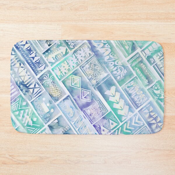 Item preview, Samoan Village Tapa Watercolor Block Print 3008  designed and sold by sunnthreads.