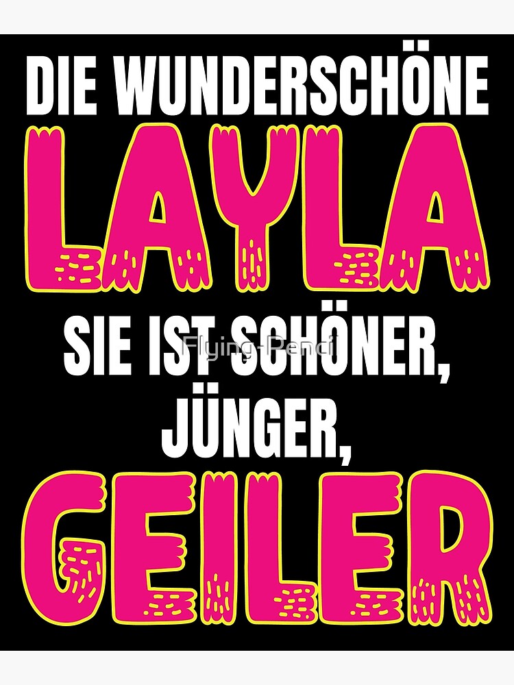 Die wunderschöne Layla schöner, jünger, geiler Layla Poster