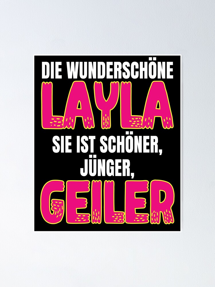 Die wunderschöne Layla schöner, jünger, geiler Layla Poster