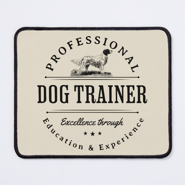 Item preview, Professional Dog Trainer, Excellence Through Education and Experience, Vintage Positive Dog Training Design designed and sold by arlutai.