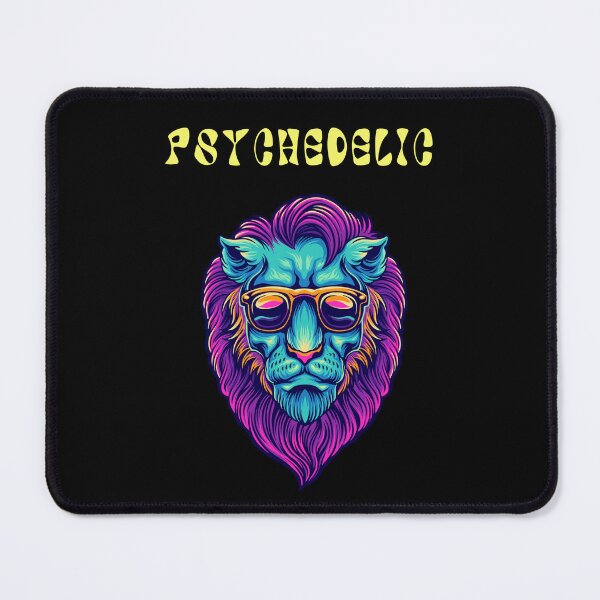 Item preview, Colorful Leo Lion, Psychedelic Lion, Colorful Psychedelic Designs, Psychedelic Art, Bright Colors, Fractal Design designed and sold by CreativeCranium.
