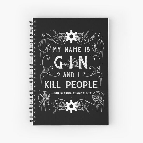 Item preview, "My name is Gin, and I kill people." designed and sold by Jennifer Estep.