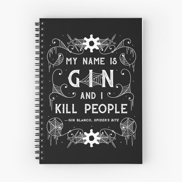 Item preview, "My name is Gin, and I kill people." designed and sold by Jennifer Estep.