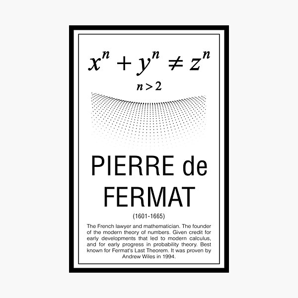 Item preview, Fermat  designed and sold by ThalassaStudios.
