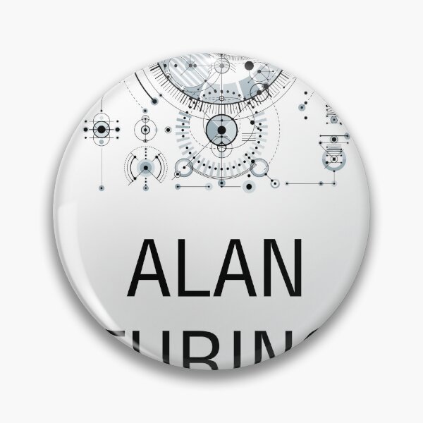 Item preview, Alan Turing designed and sold by ThalassaStudios.