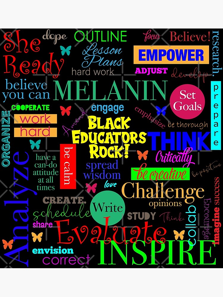 "Black Educators Rock African American Teacher / Educator Pattern