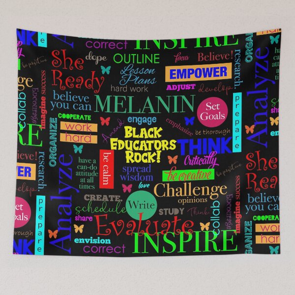 Item preview, Black Educators Rock African American Teacher / Educator Pattern designed and sold by blackartmatters.