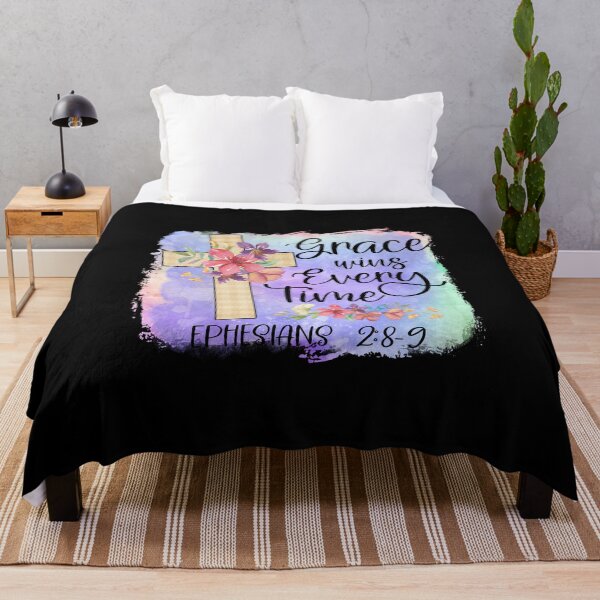 Item preview, Bible Verse, Ephesians 2:8-9, Grace Wins Every Time designed and sold by PrintedKat.