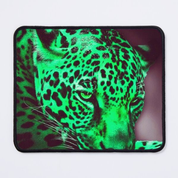 Item preview, Emerald Green Leopard Portrait designed and sold by Paulele.