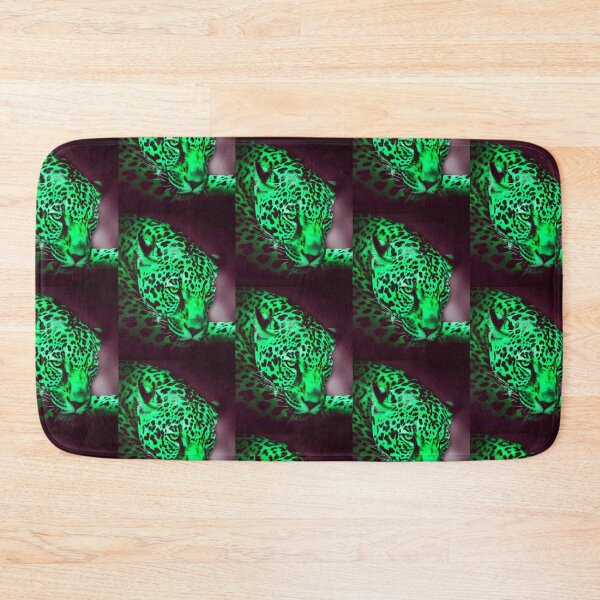 Item preview, Emerald Green Leopard Portrait designed and sold by Paulele.