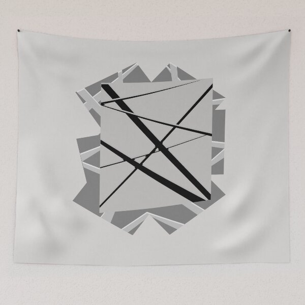 Item preview, Gray Ties Abstract Art designed and sold by LBlaze.