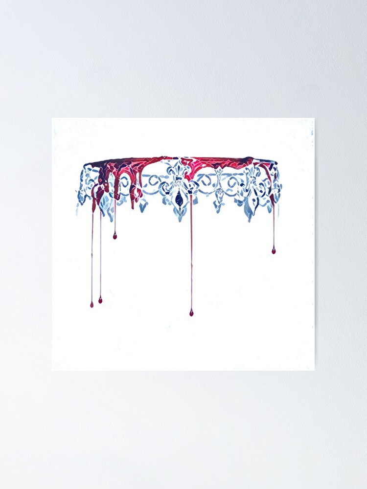 Red Queen Crown 3 Poster By Lovelybookcover Redbubble