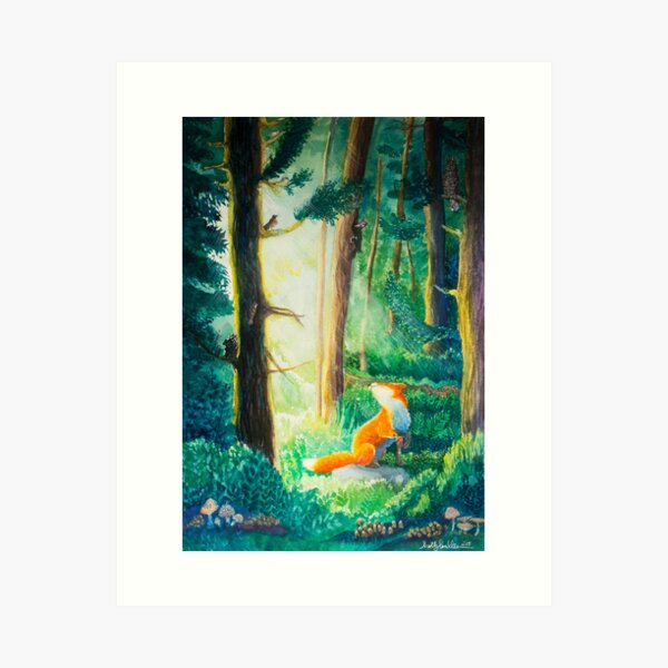 Vista previa del artículo con la obra « no pintado) de una manera que los hizo creíbles en brillar a través del dosel. Estoy satisfecho con cómo salió», diseñado y vendido por Holly Grant.