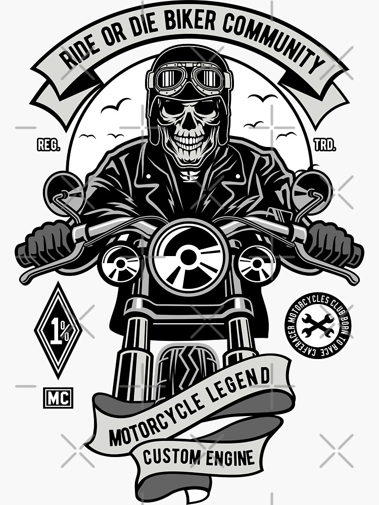 Motorcycle Stickers -  The practice of the biker – LE PRATIQUE DU MOTARD