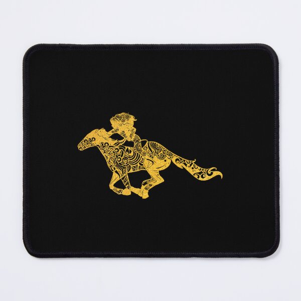 Item preview, Barrel Racer Horse Pony Gold Papercut Mandala Art designed and sold by hign.