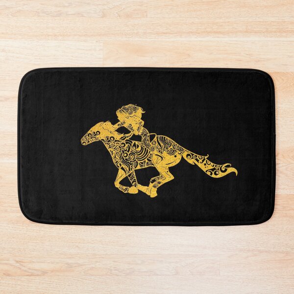 Item preview, Barrel Racer Horse Pony Gold Papercut Mandala Art designed and sold by hign.