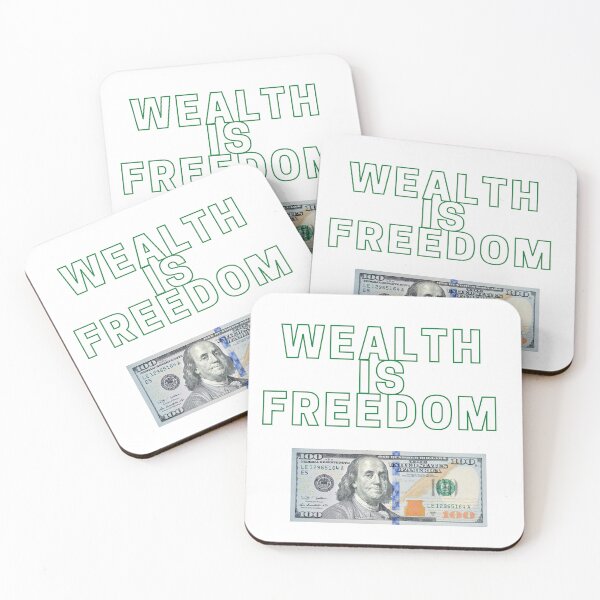 Item preview, Wealth is freedom  designed and sold by FloridaKeys1984.