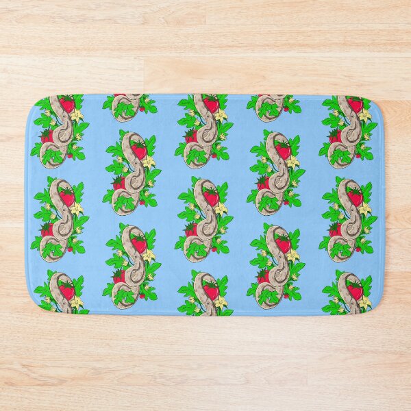 Item preview, Garter Snake And Tomatoes With Blue Background  designed and sold by missmann.