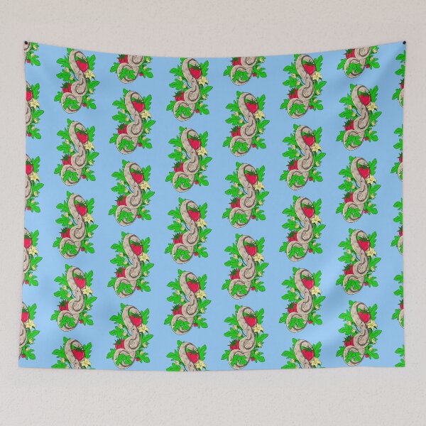 Item preview, Garter Snake And Tomatoes With Blue Background  designed and sold by missmann.