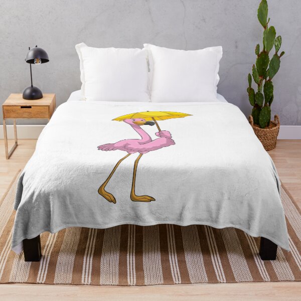 Item preview, Flamingo at Raining with Umbrella designed and sold by Snabdesign84.