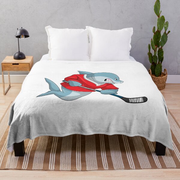 Aperçu de l'œuvre Shark at Ice hockey with Ice hockey stick créée et vendue par Snabdesign84.