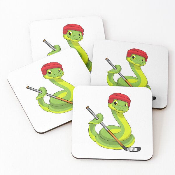 Item preview, Snake at Ice hockey with Ice hockey stick designed and sold by Snabdesign84.