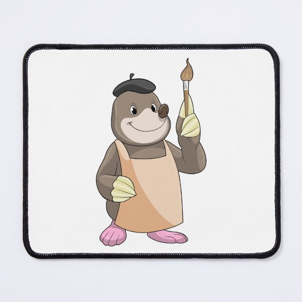 Item preview, Mole as Painter with Paint brush designed and sold by Snabdesign84.