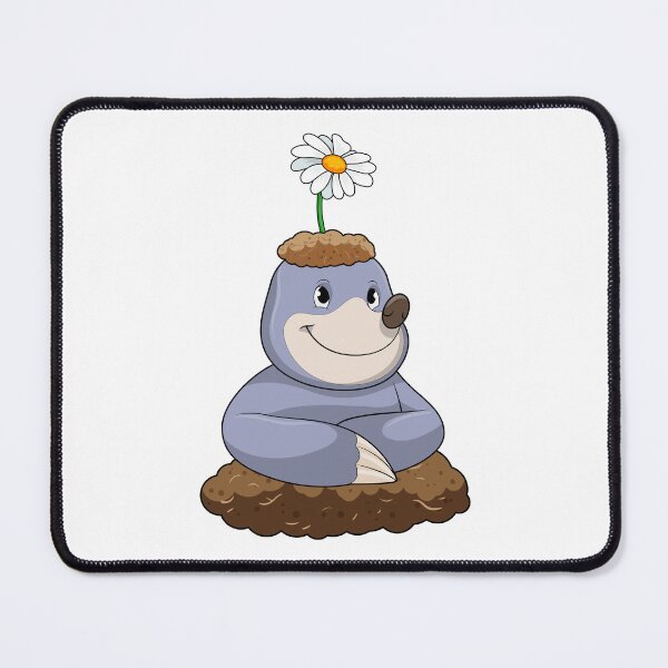 Item preview, Mole with Daisy Flower designed and sold by Snabdesign84.
