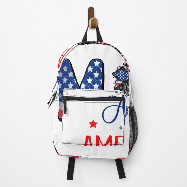 Item preview, Cute Patriotic 4th Of July All American Mom Messy Bun designed and sold by R&BApparel.